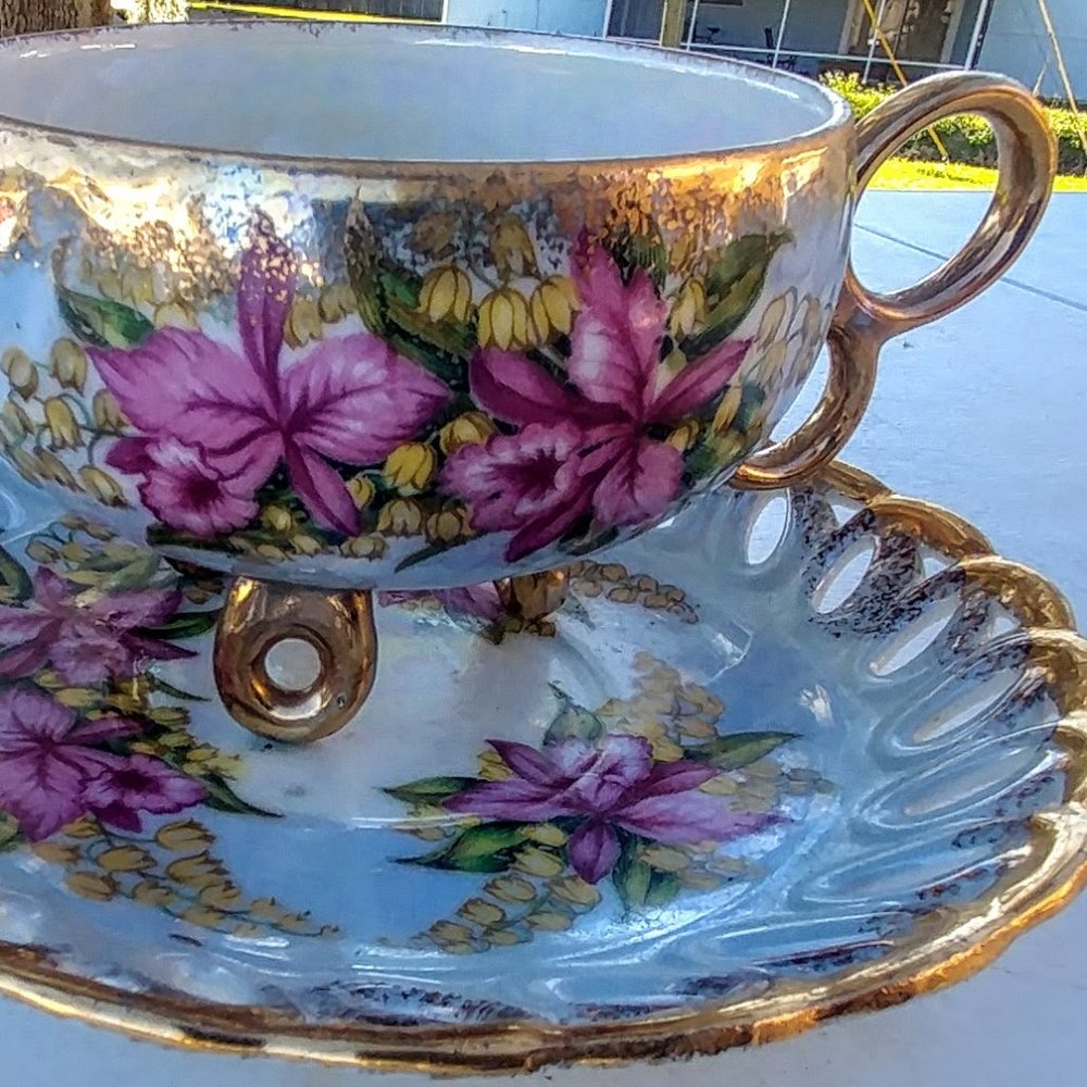 L.M. Royal Halsey very fine china cup & saucer set